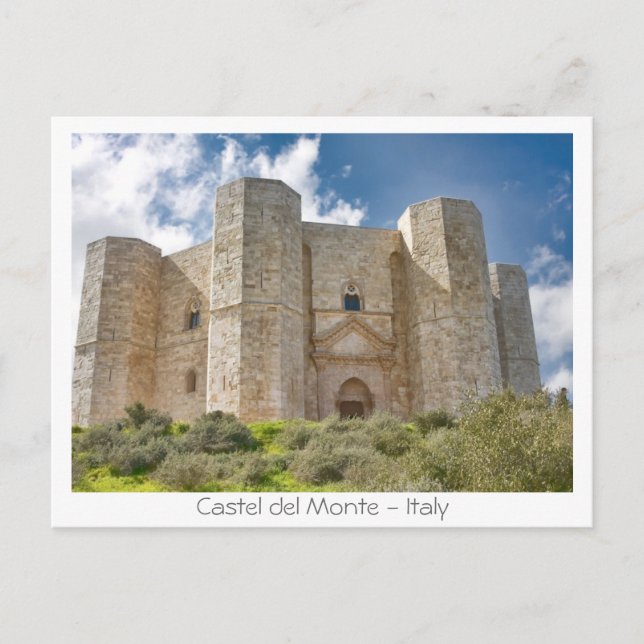 Postal Castel del Monte (Anverso)
