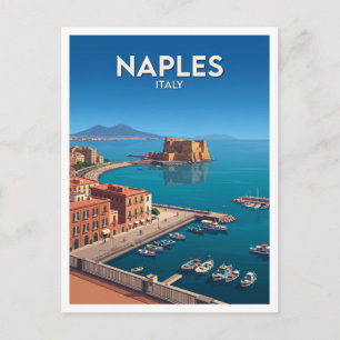 Postal Castel dell’Ovo y el Golfo de Nápoles Italia Regal