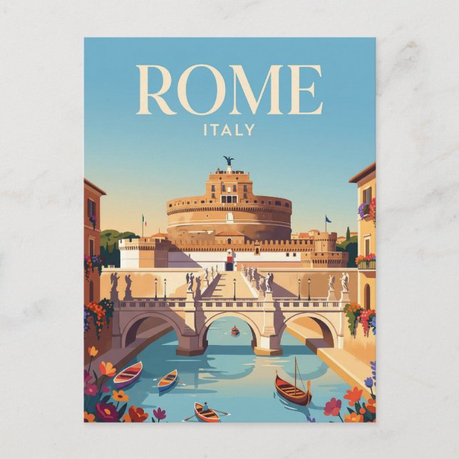 Postal Castel Sant'Angelo Italia (Anverso)
