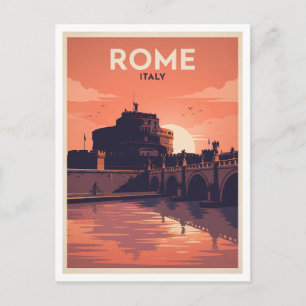 Postal Castel Sant'Angelo, Roma Italia