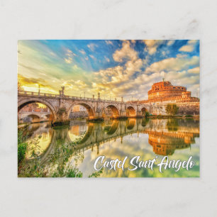 Postal Castel Sant'Angelo, Roma, Italia