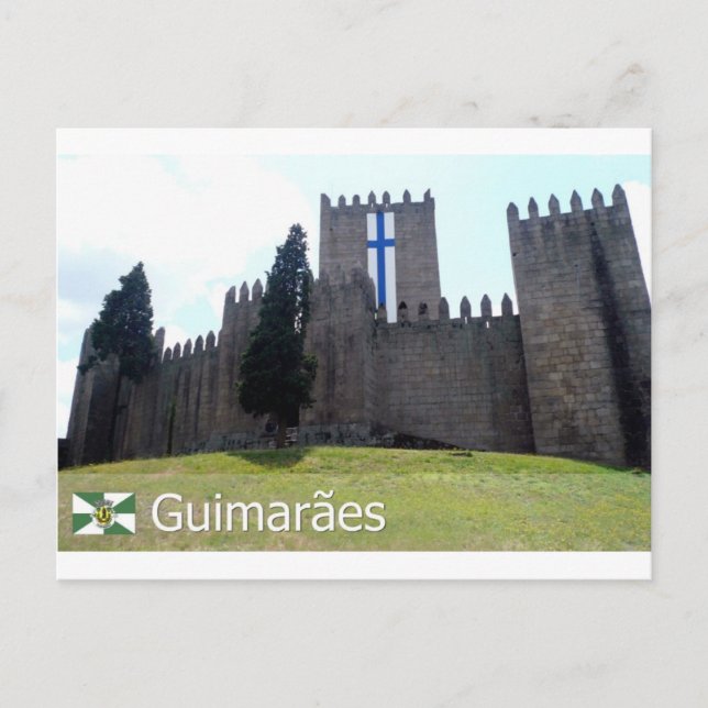 Postal Castelo de Guimarães, Portugal (Anverso)
