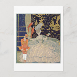 Postal Castigar la página (color litho)