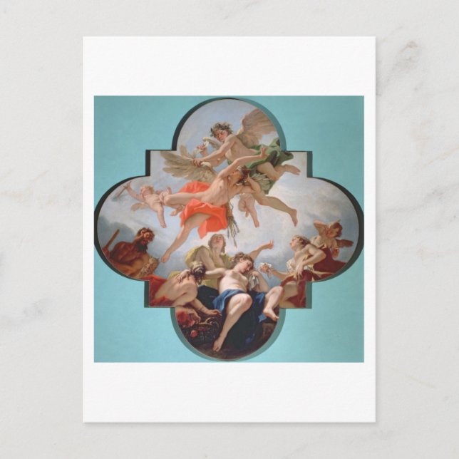 Postal Castigo de Cupido (aceite sobre lienzo) (Anverso)