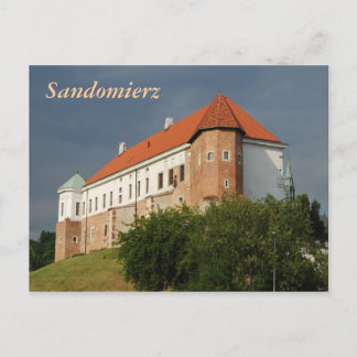 Postal Castillo antiguo en Sandomierz. Polonia