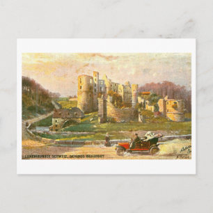 Postal Castillo antiguo Schloss Beaufort en Luxemburgo