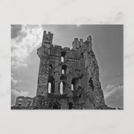 Postal Castillo blanco y negro