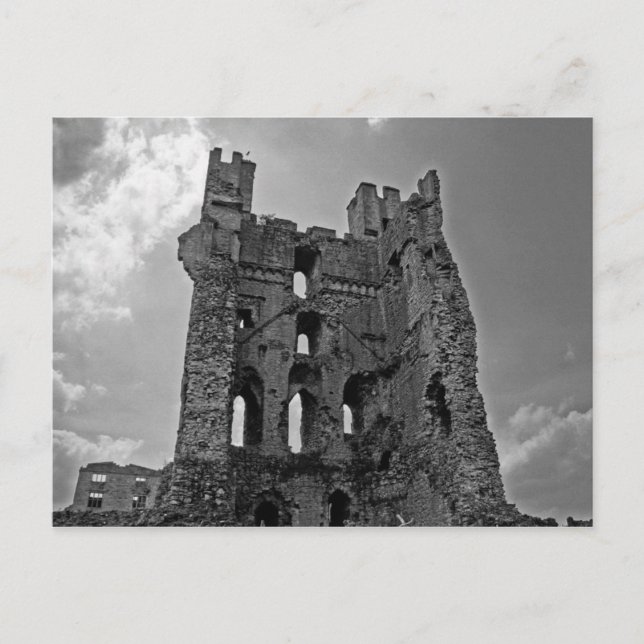 Postal Castillo blanco y negro (Anverso)
