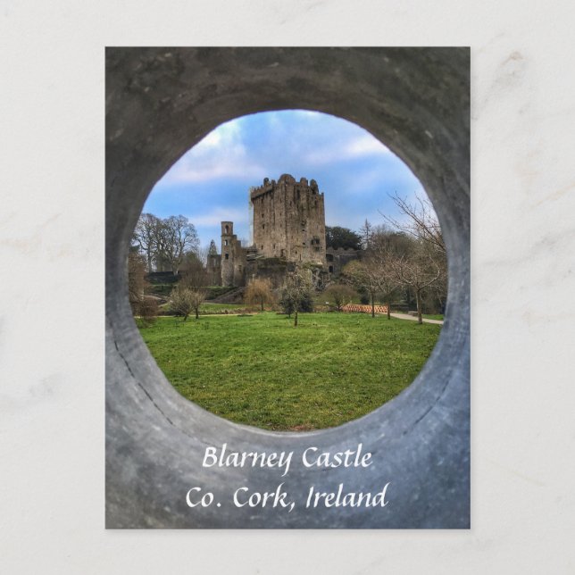 Postal Castillo Blarney, Condado de Cork, Irlanda Postcar (Anverso)
