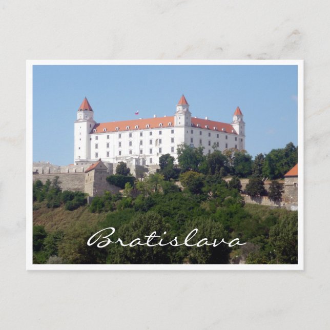 Postal castillo bratislava blanco (Anverso)