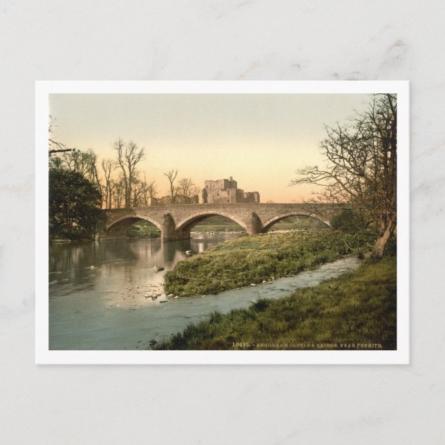 Postal Castillo Broughman, Lake District, Cumbria, Inglat (Anverso)