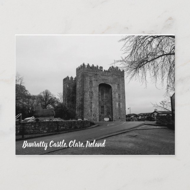 Postal Castillo Bunratty, Clare, Irlanda (Anverso)