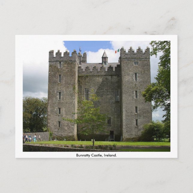 Postal Castillo Bunratty, Condado de Clare, Irlanda (Anverso)