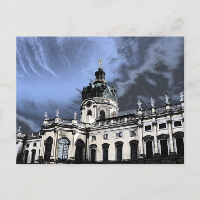 Postal castillo Charlottenburg en Berlín Alemania (Anverso)