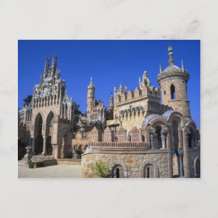 Postal Castillo Colomares, Benalmádena pueblo, España