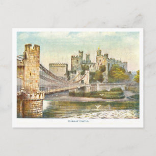 Postal Castillo Conwy Vintage