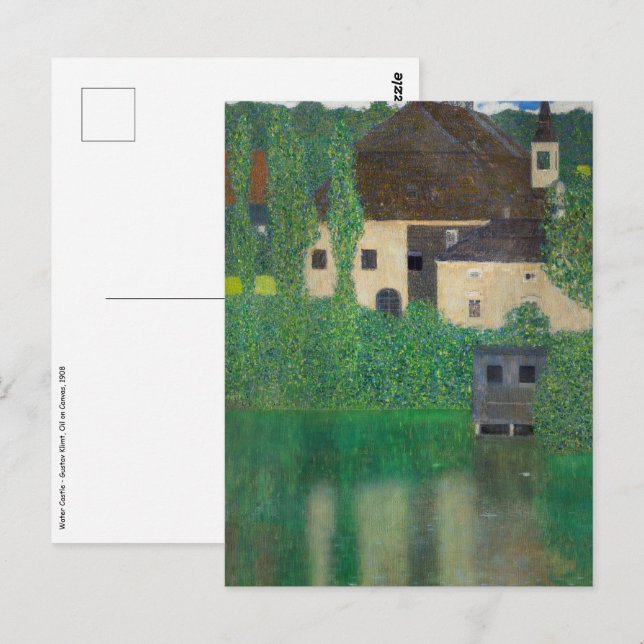 Postal Castillo de Agua - Gustav Klimt (Anverso / Reverso)