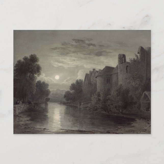 Postal Castillo de Allington, cerca de Maidstone, Kent; M (Anverso)