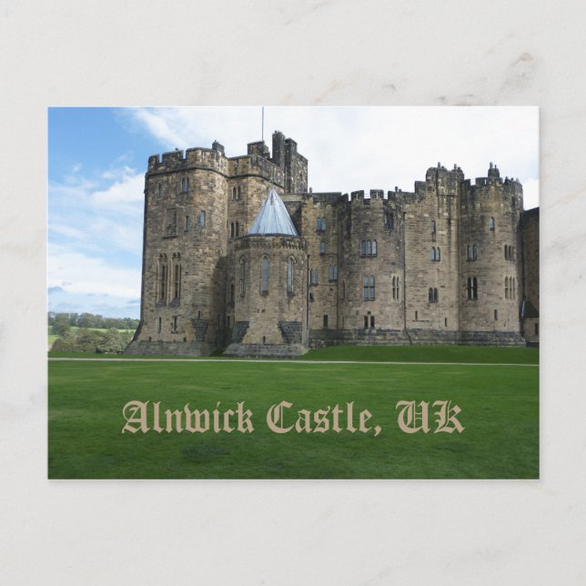 Postal Castillo de Alnwick (Anverso)