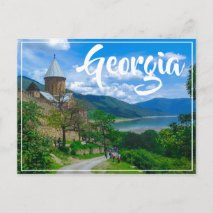 Postal Castillo de Ananuri Georgia Aragvi Caucuses Montañ