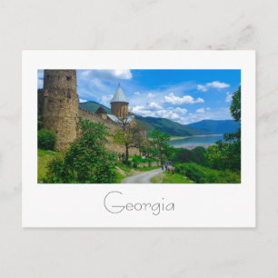 Postal Castillo de Ananuri Georgia Aragvi Caucuses Montañ