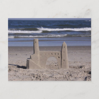 Postal castillo de arena, ciudad del océano
