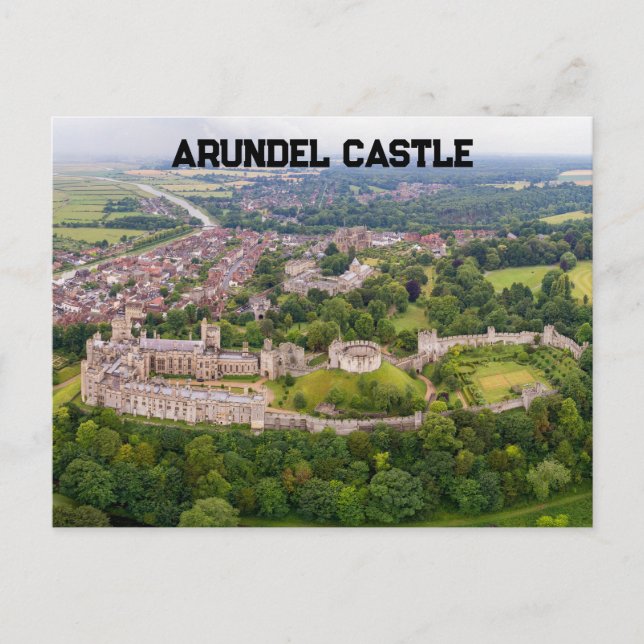 Postal Castillo de Arundel y sus alrededores (Anverso)