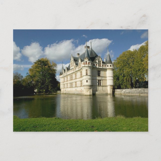 Postal Castillo de Azay-le-Rideau, Indre-et-Loire, 2 (Anverso)