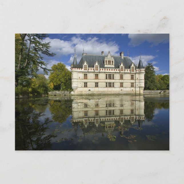 Postal Castillo de Azay-le-Rideau, Indre-et-Loire, 4 (Anverso)