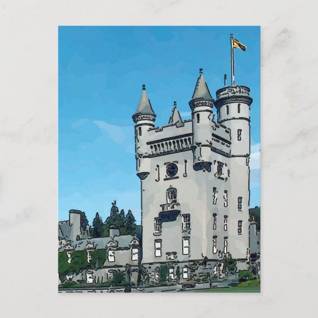 Postal Castillo de Balmoral (Anverso)
