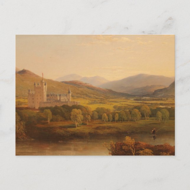 Postal Castillo de Balmoral por James Cassie (Anverso)