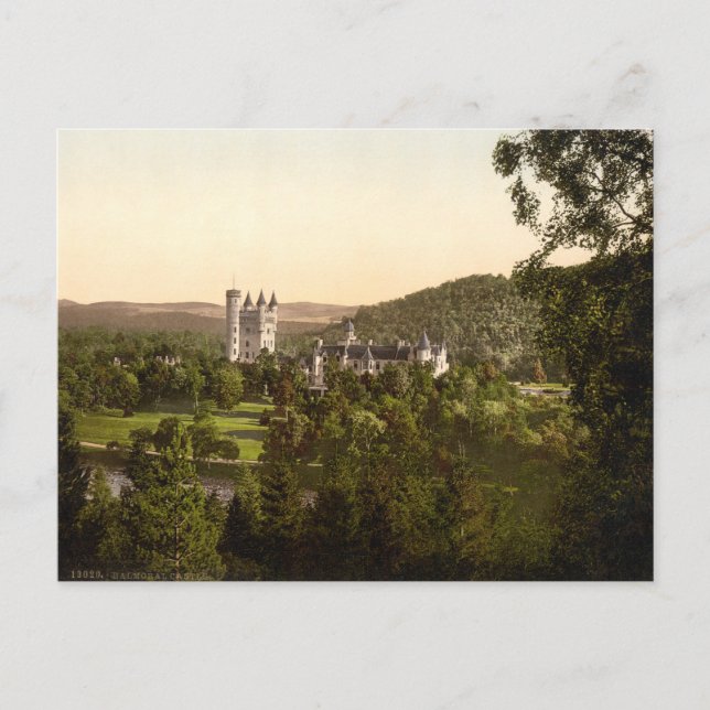 Postal Castillo de Balmoral, Royal Deeside, Escocia (Anverso)