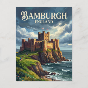 Postal Castillo de Bamburgh Inglaterra