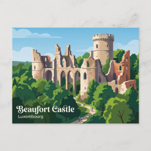 Postal Castillo de Beaufort Luxemburgo
