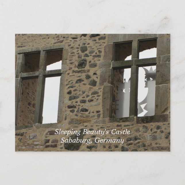 Postal Castillo de Bella Dormitoria - Sababurg Alemania (Anverso)