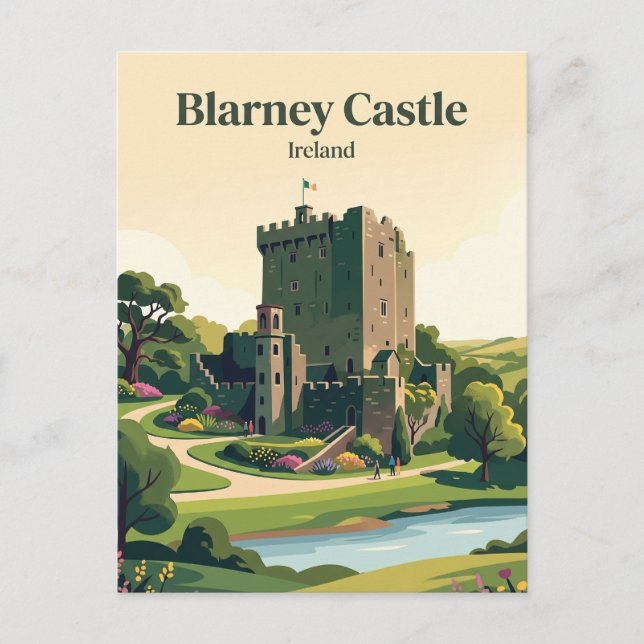 Postal Castillo de Blarney Irlanda (Anverso)