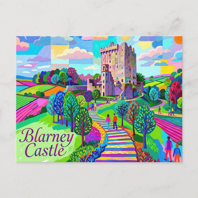 Postal Castillo de Blarney Irlanda (Anverso)