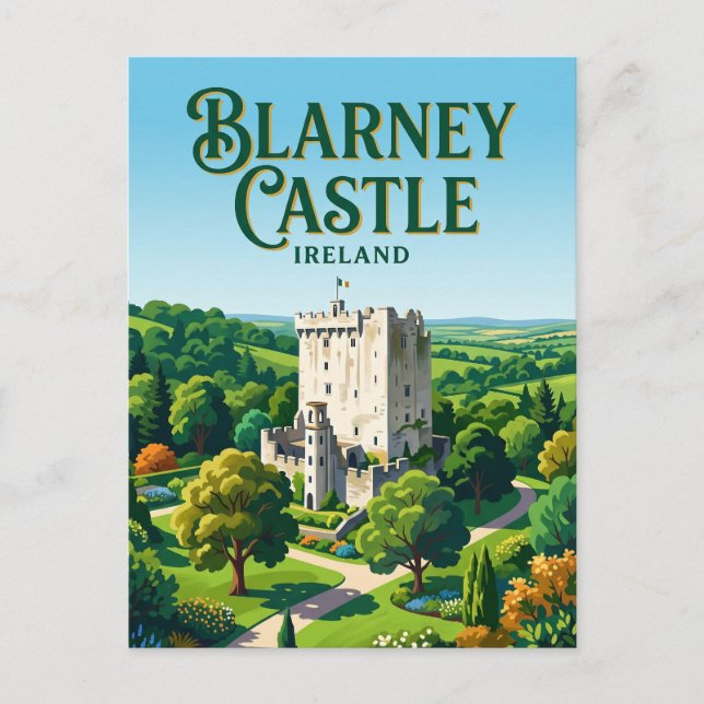 Postal Castillo de Blarney Irlanda (Anverso)