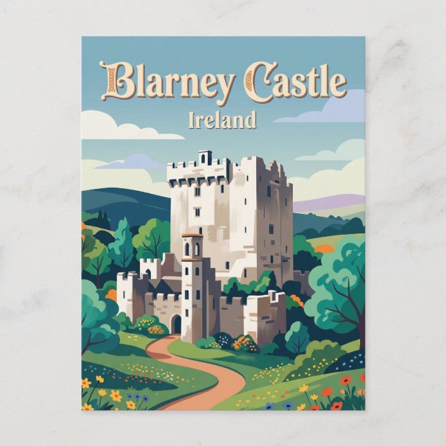 Postal Castillo de Blarney Irlanda (Anverso)