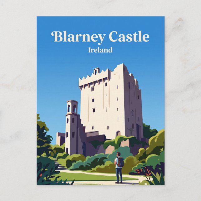 Postal Castillo de Blarney Irlanda (Anverso)