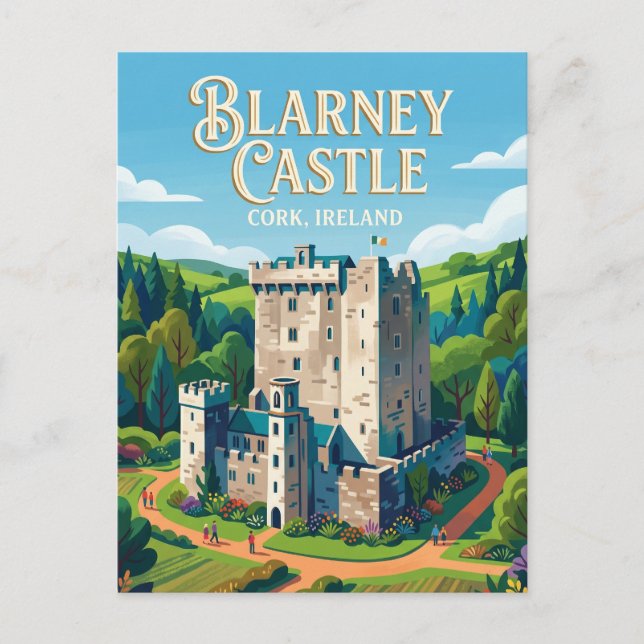 Postal Castillo de Blarney Irlanda (Anverso)