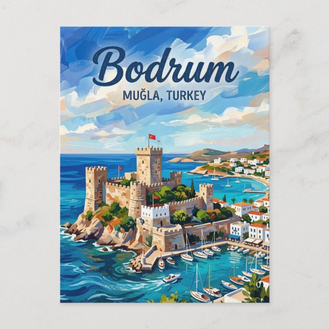 Postal Castillo de Bodrum, Bodrum, Egeo (Anverso)