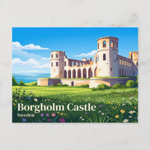 Postal Castillo de Borgholm Suecia