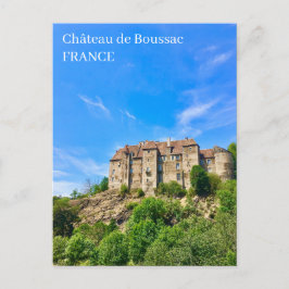 Postal Castillo de Boussac Francia Postcard