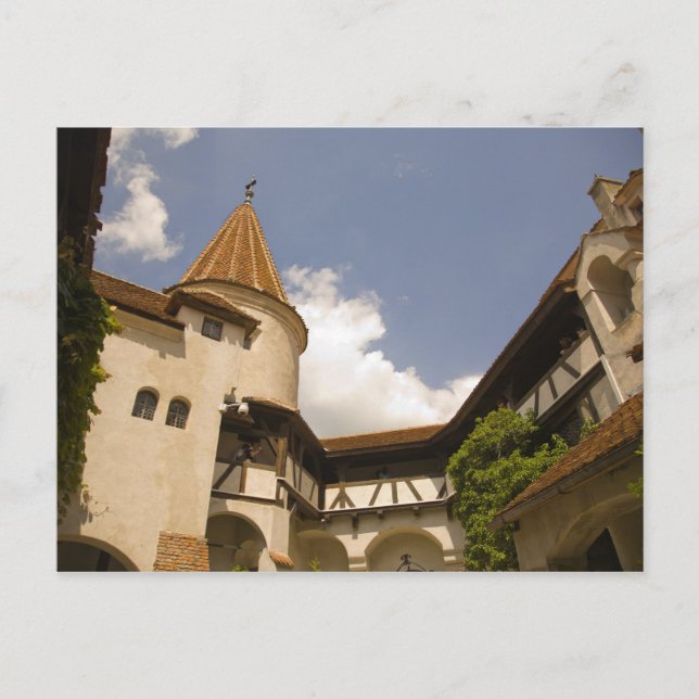 Postal Castillo de Bran del siglo XIII (Castillo de Drácu (Anverso)