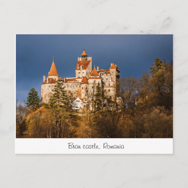 Postal Castillo de Bran Rumania (Anverso)