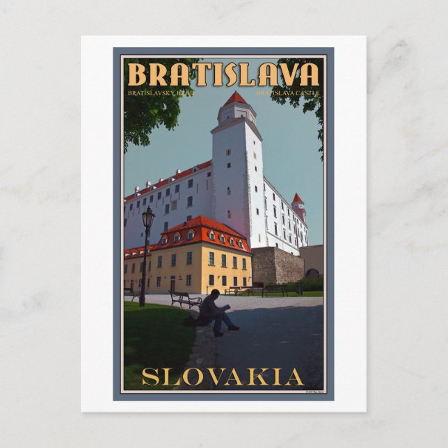 Postal Castillo de Bratislava (Anverso)