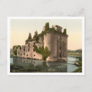 Postal Castillo de Caerlaverock, Dumfries, Escocia
