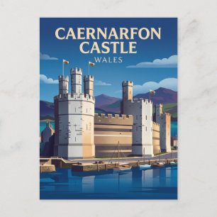 Postal Castillo de Caernarfon Gales