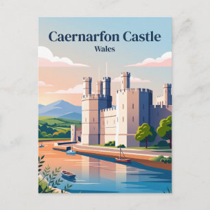Postal Castillo de Caernarfon Gales